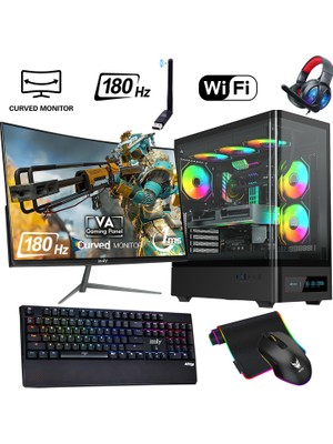 İzoly Ventus 509 x Ryzen 7 5700X 16GB 512GB M.2 Nvme Rtx 3060 8gb 24" 180 Hz Oyuncu Masaüstü Bilgisayarı