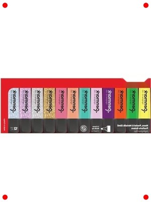 MarkEntegra 12'li Çok Renkli Fosforlu Kalem Seti - Neon, Pastel, Simli