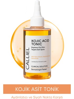 Calliel Kojik Asit Tonik 200 ml Aydınlık Verici ve Siyah Nokta Karşıtı Tüm Cilt Tipleri İçin