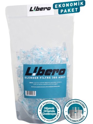 Libero Slender Ekonomik Paket Sigara Ağızlığı Filtresi 300 Adet
