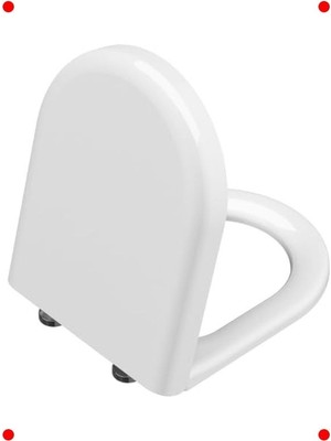 MarkEntegra Yuvarlak Klozet Kapağı, Beyaz, Stant Boyut