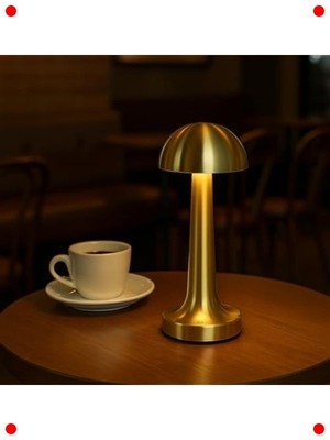 MarkEntegra Dekoratif Şarjlı Masa Lambası - Dimmerli 3 Renk Işık