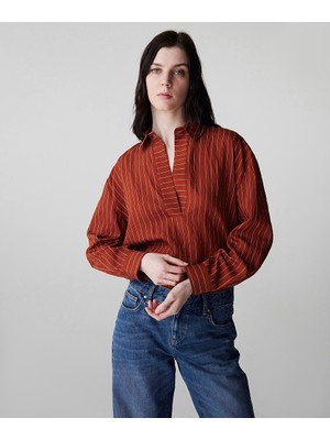 İpekyol Çizgi desen bluz IW6250006184054