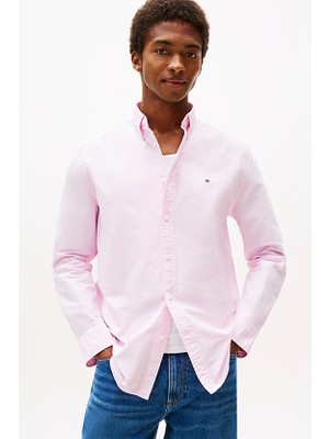 Tommy Hilfiger Erkek Heritage Oxford Regular Fit Gömlek - Açık Pembe