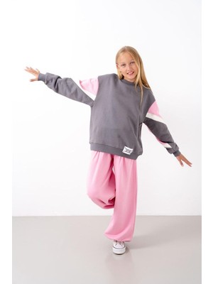 Loco Loco Kız Çocuk 7905  Baskılı 3 Iplik Sweat