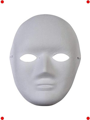 MarkEntegra Boş Karton Maske - Kendin Yap ve Boyama Için