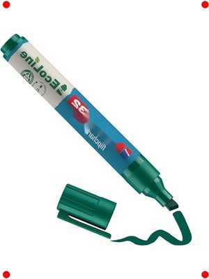 MarkEntegra Yeniden Doldurulabilir Ecoline Flipchart Kalemi - Yeşil
