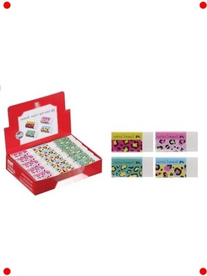 MarkEntegra Safari Temalı Toz Bırakmaz Silgi Seti (Asorti)