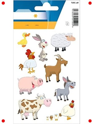 MarkEntegra Sevimli Çiftlik Hayvanları Çıkartmaları Seti (27 Adet)
