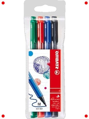 MarkEntegra Keçe Uçlu Renkli Kalem Seti - 4'lü Paket