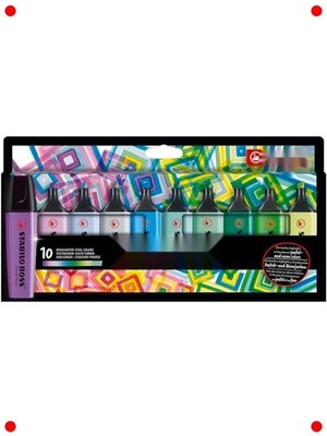 MarkEntegra Canlı Renkler Fosforlu Kalem Seti - 10'lu