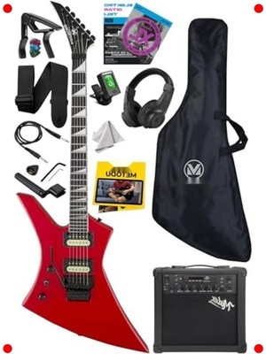MarkEntegra Kelly Kasa Elektro Gitar - Floyd Rose, Hh Manyetik, 25W Amfi
