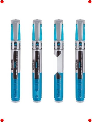 MarkEntegra 4'lü Likit Fosforlu Kalem Seti - Mavi