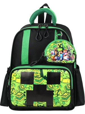 Baginn Anaokulu Sırt Çantası Ultra Lüx Erkek Çocuk Kreş Çantası 33*25 cm Ortopedik Oyun Karakter Baskılı