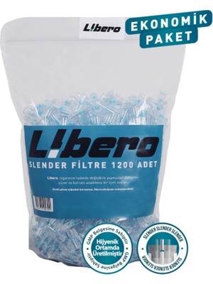 Libero Slender Ekonomik Paket Sigara Ağızlığı Filtresi 1200 Adet