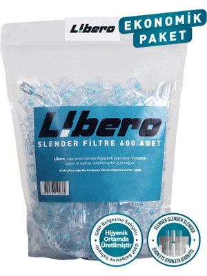 Libero Slender Ekonomik Paket Sigara Ağızlığı Filtresi 600 Adet