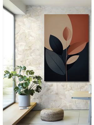 Teona Ahşap Minimalist Yaprak Sanatı Görünümlü Ahşap Dekoratif Ev,antre,salon,ofis,mutfak,yatak Odası Tablo