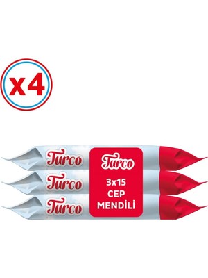 Baby Turco Cep Mendili 12 x 15'li ( 180 Yaprak )