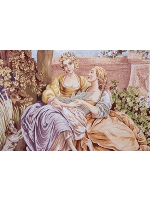 Believe Belıeve Beatrix Jakarlı Dokuma Goblen Dekoratif   Dekoratif Çerçevesiz Pano Tablo 70*140