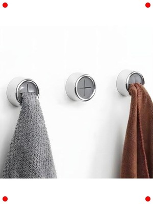 MarkEntegra Yapışkanlı Duvar H Askısı, 2'li Set, Siyah-Gri