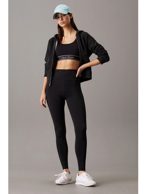 Calvin Klein Kadın Wo Leggıng Normal Kalıp Uzun Boy Tayt - Siyah