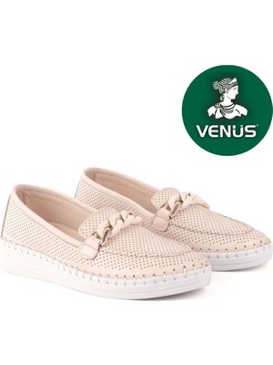 Venüs Blower Hakiki Deri Kadın Babet Ayakkabı