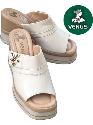 Venüs Yuppiy Hakiki Deri Kadın Terlik