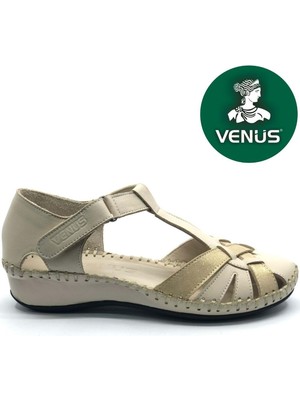 Venüs Tingi Hakiki Deri Comfort Ortopedik Kadın Sandalet