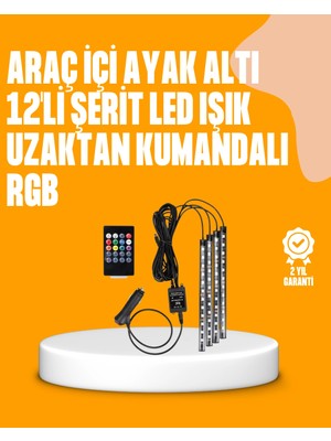 Eco Lounge 4 Parça Rgb LED Araç Içi Aydınlatma Sistemi