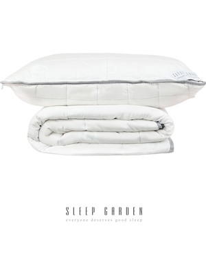 Sleep Garden %100 Pamuk Tek Kişilik Yorgan-Yastık Set Ürün Tela Çantalı