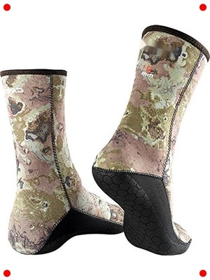 MarkEntegra Metallite Dalış Patiği 3mm - Kamuflaj Desenli