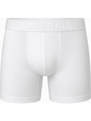 Deepsea Erkek Beyaz Pamuklu Likralı Boxer – Ultra Konfor – Büyük Beden Boxer 2603120