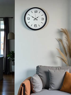 Zmc Bilişim Zentime 36 cm Siyah Dekoratif Duvar Saati