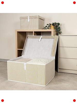 MarkEntegra Çok Amaçlı Kapaklı Düzenleyici Sandık Kutu - Kahverengi