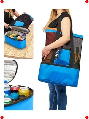 MarkEntegra Kadın Termal Piknik/plaj Çantası - Buzluk Bölmeli