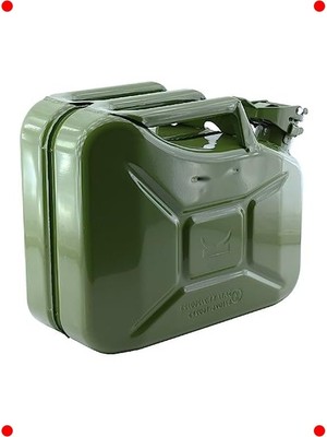 MarkEntegra Metal Akaryakıt Bidonu (10 L) + Aktarma Borusu