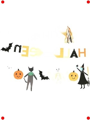 MarkEntegra Cadılar Bramı Asma Süsü - "happy Halloween" Temalı