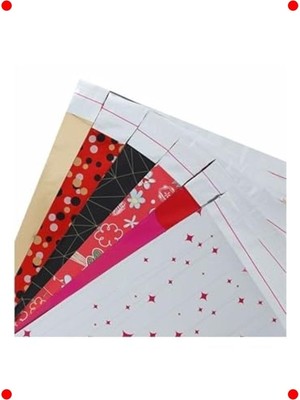 MarkEntegra 5 Adet Metalize Bantlı Hediye Poşeti, 30X45 cm