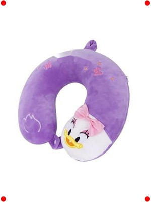 MarkEntegra %100 Visko Seyahat Yastığı - Mor Figürlü