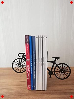MarkEntegra Dekoratif Metal Bisiklet Tasarımlı Kitap Desteği (2'li)