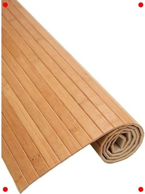 MarkEntegra Kaydırmaz Tabanlı Doğal Bambu Banyo Paspası 70X45 cm