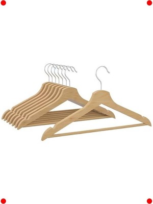 MarkEntegra Doğal Ahşap Elbise Askısı