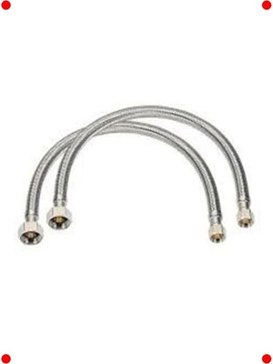 MarkEntegra Klozet Bağlantı Hortumu Çelik Flex 3/8" (2 Adet 70CM)