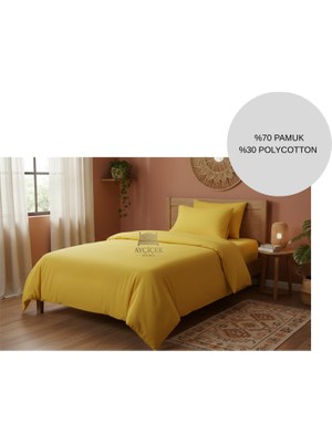 Ayçiçek Home Tek Kişilik Nevresim Takımı Lastikli Çarşaf 160/215 Yorgan Ölçüsü