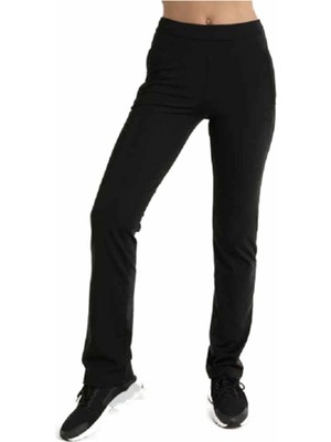 Crosstime Bayan Likralı Dalgıç Tek Alt Eşofman - Siyah - M