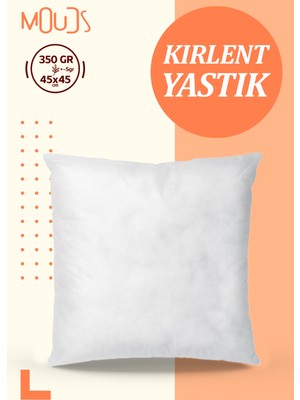 Moud's Kırlent Kılıfı Iç Yastığı 45X45CM 350 gr %100 Saf Silikon Dolgulu Kırlent Yastığı