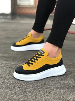 Bigelal Siyah Sarı Erkek Ayakkabı