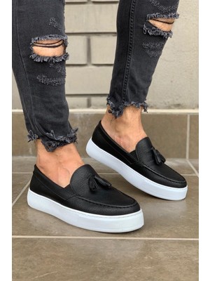 Bigelal Günlük Spor Klasik Ayakkabı  Siyah (Beyaz Taban)