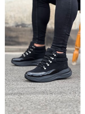 Bigelal Kömür Rugan Yüksek Taban Yarım Bilek Bot