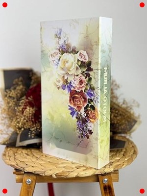 MarkEntegra Lüks Fotoğraf Albümü - Gelin Buketi Desenli